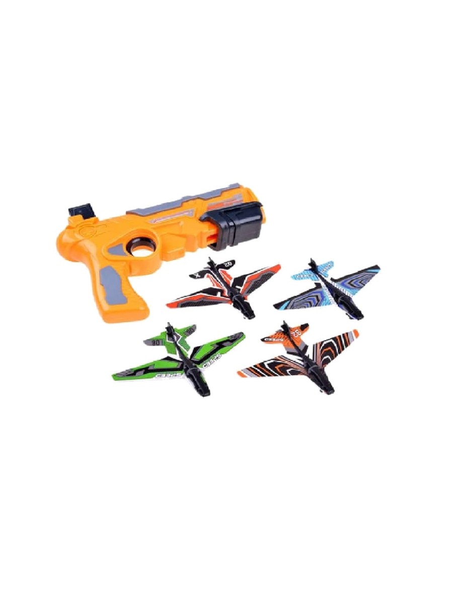 Kids MUREN Activity Toys | Buy Muren Unisex Kids Cardboard Aircrafts Shooter Gun Toy With Flying Glider 4 Planes - Toys And Games For Unisex Kids