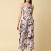 Women RAASSIO Jumpsuits | Buy Raassio Cream Coloured & Pink Floral Printed Jumpsuit - Apparel For Women