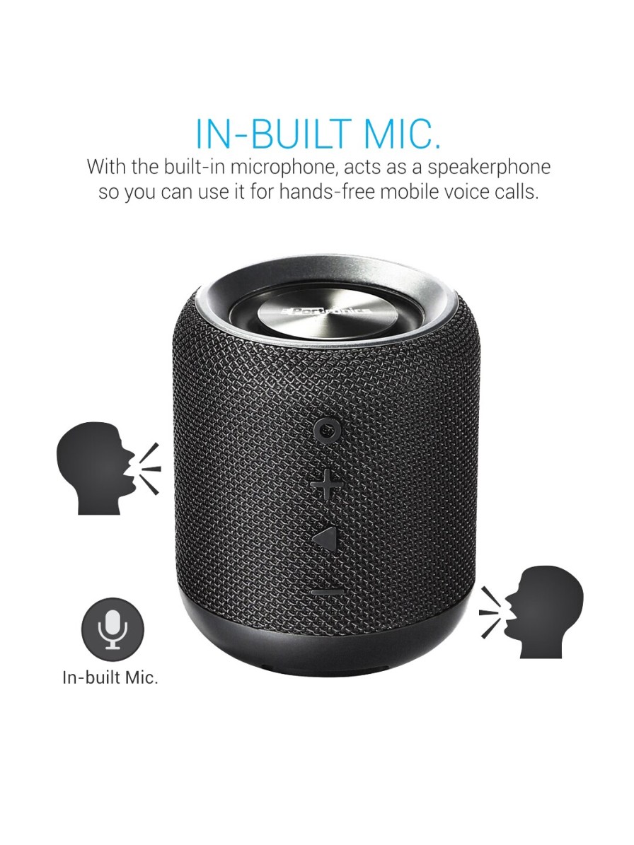 Men Portronics Speakers | Buy Portronics Black 10W Portable Bluetooth Speaker - Accessories For Unisex