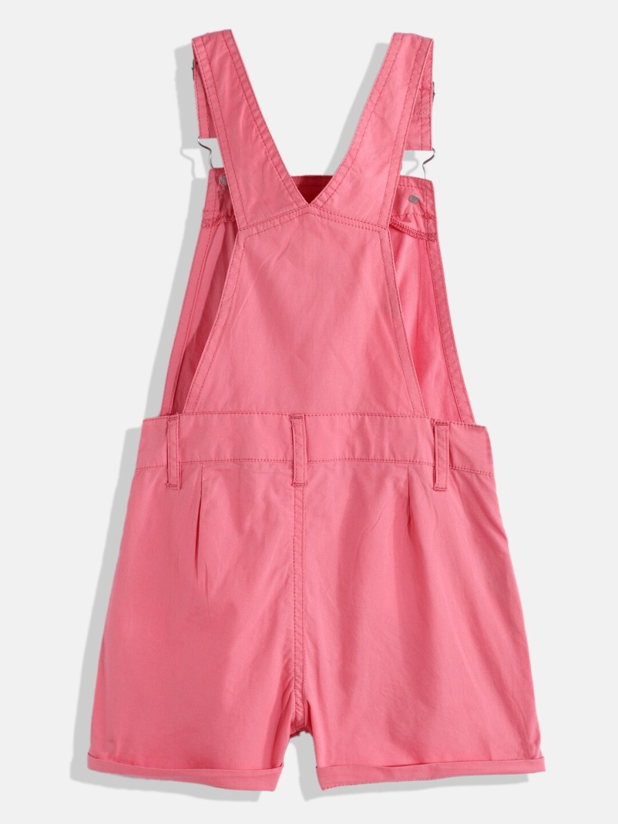 Kids HERE&NOW Dungarees & Jumpsuits | Buy Here&Now Girls Conversational Printed Applique Short Dungarees - Apparel For Girls