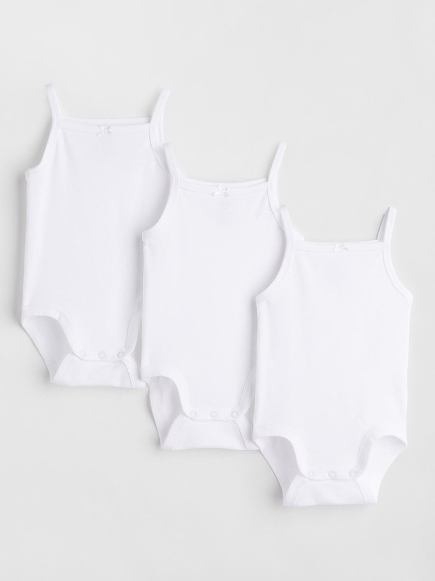 Kids H&M Bodysuits | Buy H&M Boys White 3 Pack Cotton Bodysuits - Apparel For Boys