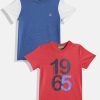 Kids United Colors of Benetton T-Shirts | Buy United Colors Of Benetton Boys Pack Of 2 Pure Cotton T Shirts - Apparel For Boys