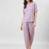 Women Marks & Spencer Sleepwear & Loungewear | Buy Marks & Spencer Floral Printed T Shirt With Joggers - Apparel For Women