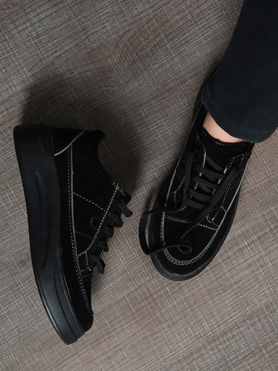 Women El Paso Casual Shoes | Buy El Paso Women Black Solid Lightweight Sneakers - Footwear For Women