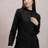 Women Tokyo Talkies Blazers & Waistcoats | Buy Tokyo Talkies Notched Lapel Longline Double Breasted Blazer - Apparel For Women