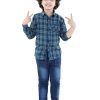 Kids Aj DEZInES Clothing Sets | Buy Aj Dezines Boys Blue Checked Shirt & Jeans - Apparel For Boys