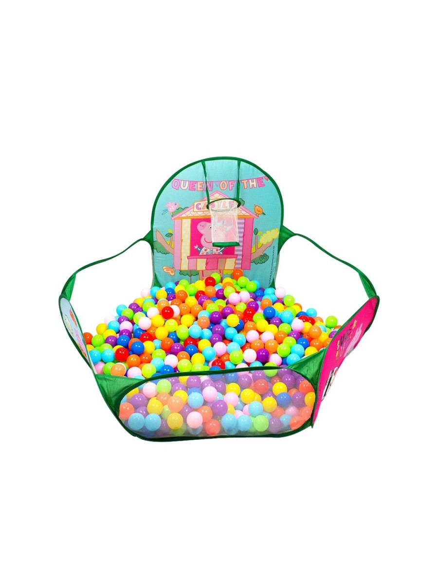 Kids Peppa Pig Activity Toys | Buy Peppa Pig Kids Green & Pink Printed Ball Pool Activity Toy - Toys And Games For Unisex Kids