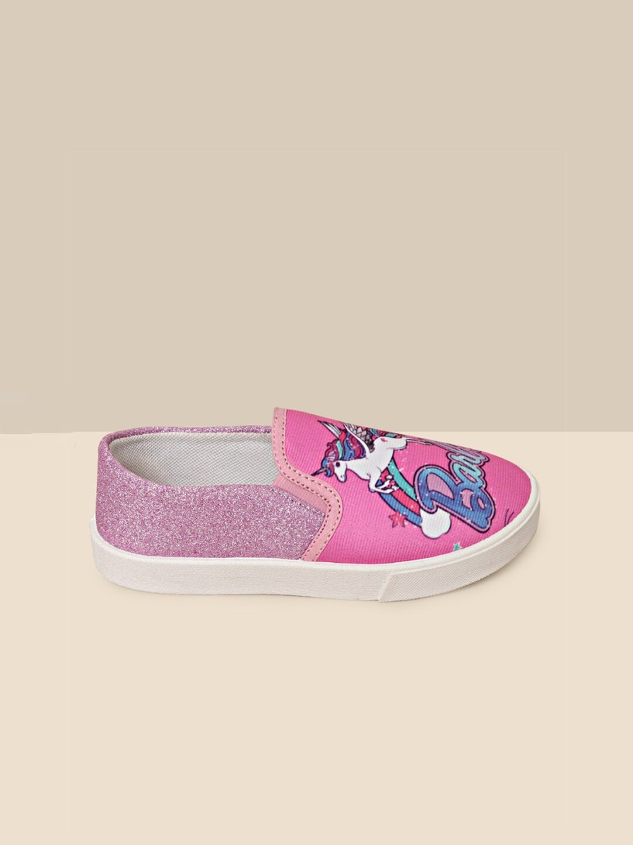 Kids Kids Ville Sandals | Buy Kids Ville Girls Barbie Printed Canvas Comfort Sandals - Footwear For Girls