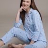 Women beebelle Sleepwear & Loungewear | Buy Beebelle Women Blue & Orange Pure Cotton Printed Night Suit - Apparel For Women