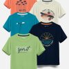 Kids HELLCAT T-Shirts | Buy Hellcat Boys Pack Of 5 Typography Printed Cotton T Shirt - Apparel For Boys