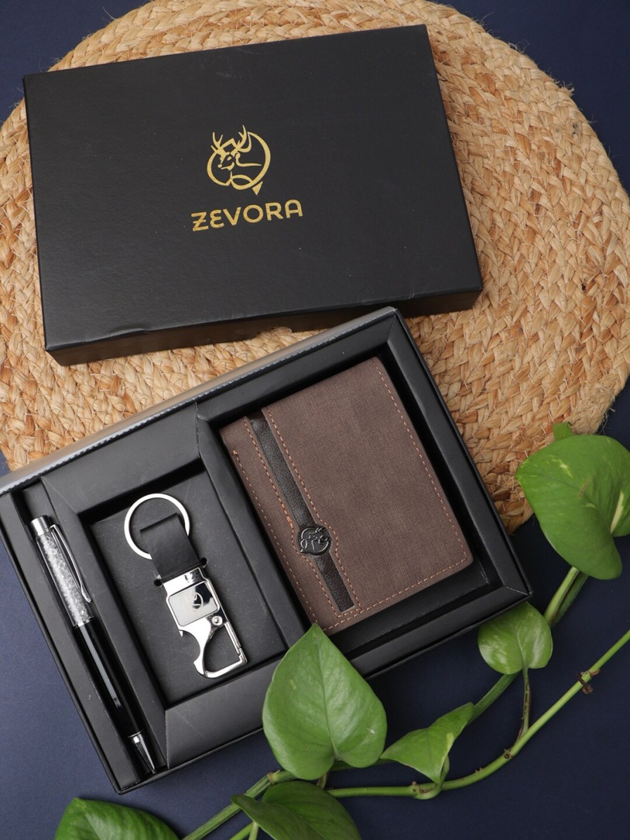 Men ZEVORA Accessory Gift Sets | Buy Zevora Men Leather Accessory Gift Set - Accessories For Men