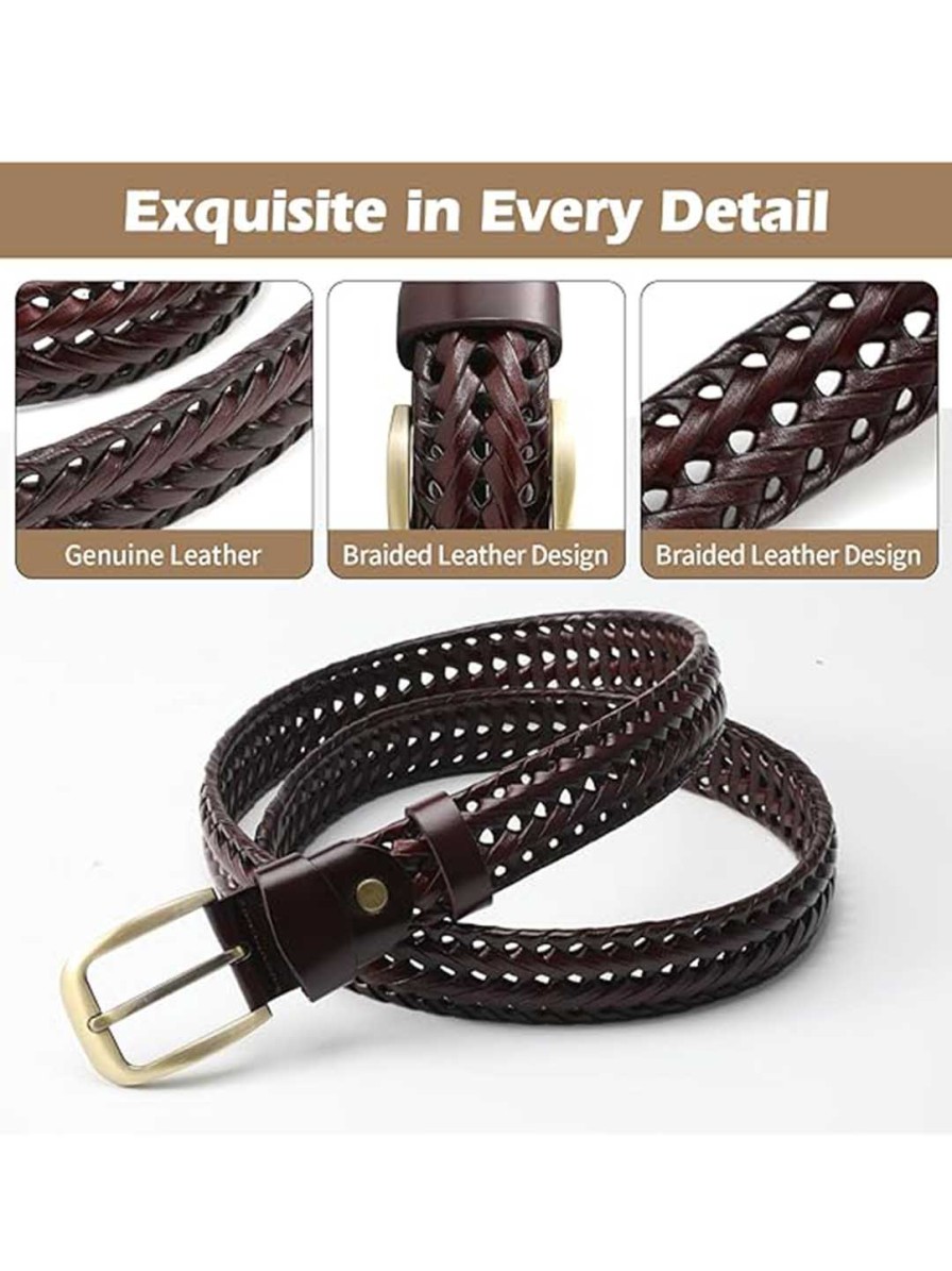 Men WROGN Belts | Buy Wrogn Men Braided Stretchable Leather Belt - Accessories For Men