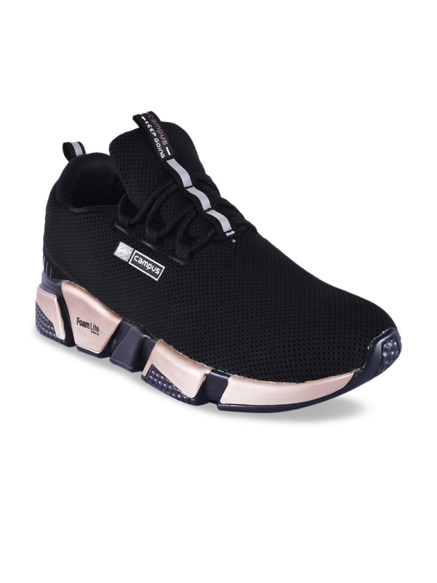 Women Campus Sports Shoes & Floaters | Buy Campus Women Black Mesh Running Shoes - Sports Shoes For Women 10108333 | Myntra