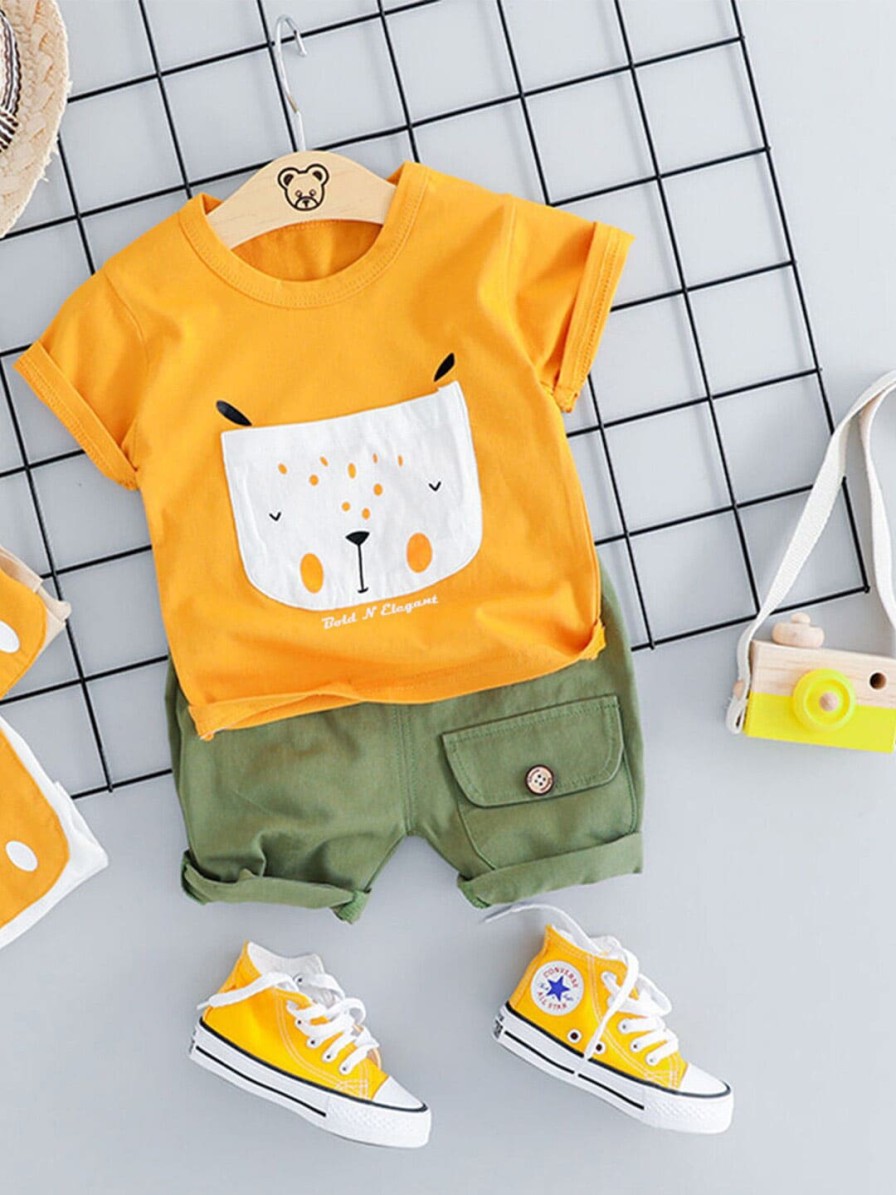 Kids Bold N Elegant Clothing Sets | Buy Bold N Elegant Kids Conversational Printed T Shirt With Shorts - Apparel For Unisex Kids