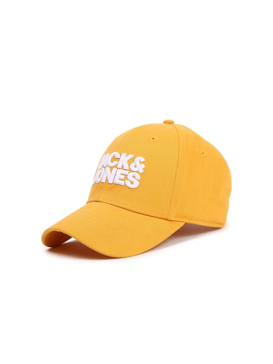 Men Jack & Jones Caps & Hats | Buy Jack & Jones Men Yellow & White Baseball Cap - Accessories For Men