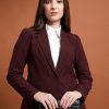 Women Tokyo Talkies Blazers & Waistcoats | Buy Tokyo Talkies Maroon Women Single Breasted Formal Blazer - Apparel For Women