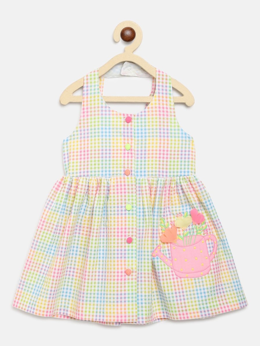 Kids Nauti Nati Dresses | Buy Nauti Nati Multicoloured Checked Halter Neck Dress - Apparel For Girls