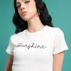 Women Tokyo Talkies Tshirts | Buy Tokyo Talkies White Typography Printed Crop T Shirt - Apparel For Women