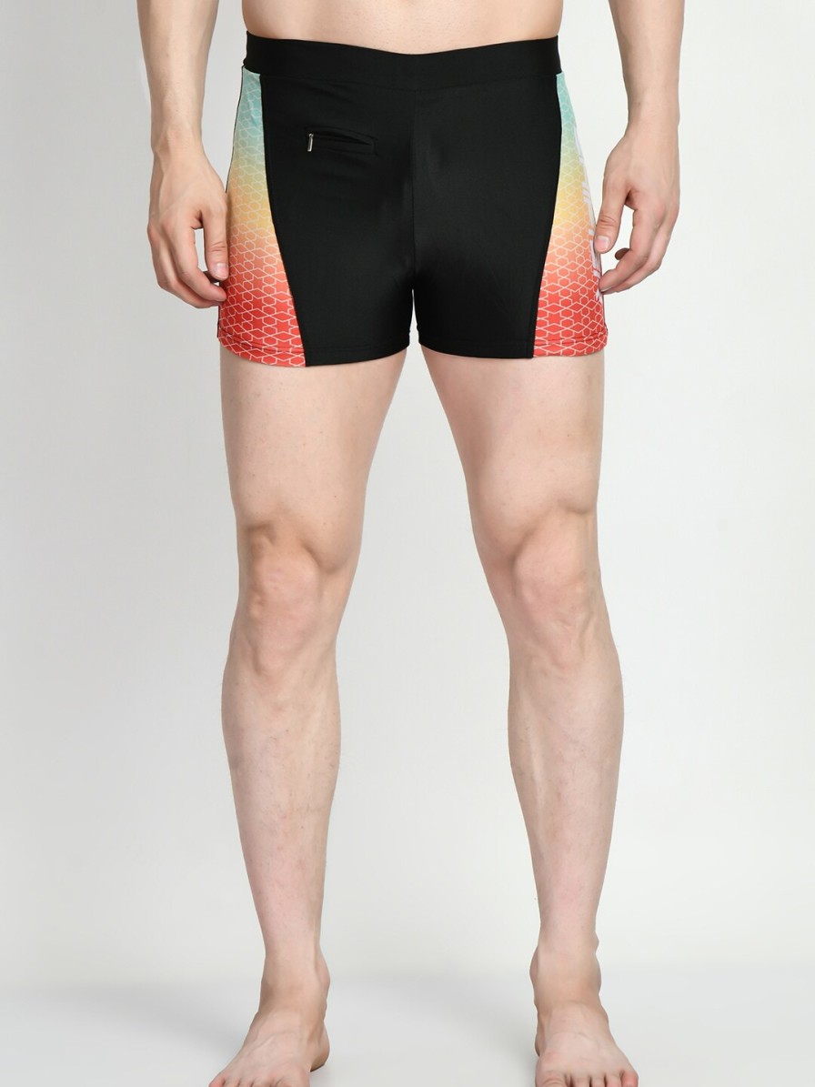 Men Lebami Swimwear | Buy Lebami Men Printed Slim Fit Swim Shorts - Apparel For Men