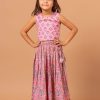 Kids Sangria Lehenga Choli | Buy Sangria Madhu Buti Girls Jaal Printed Pure Cotton Lehenga Choli - Apparel For Girls