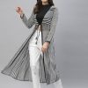 Women KASSUALLY Shrugs | Buy Kassually Women Black & White Printed Longline Tie Up Shrug - Apparel For Women