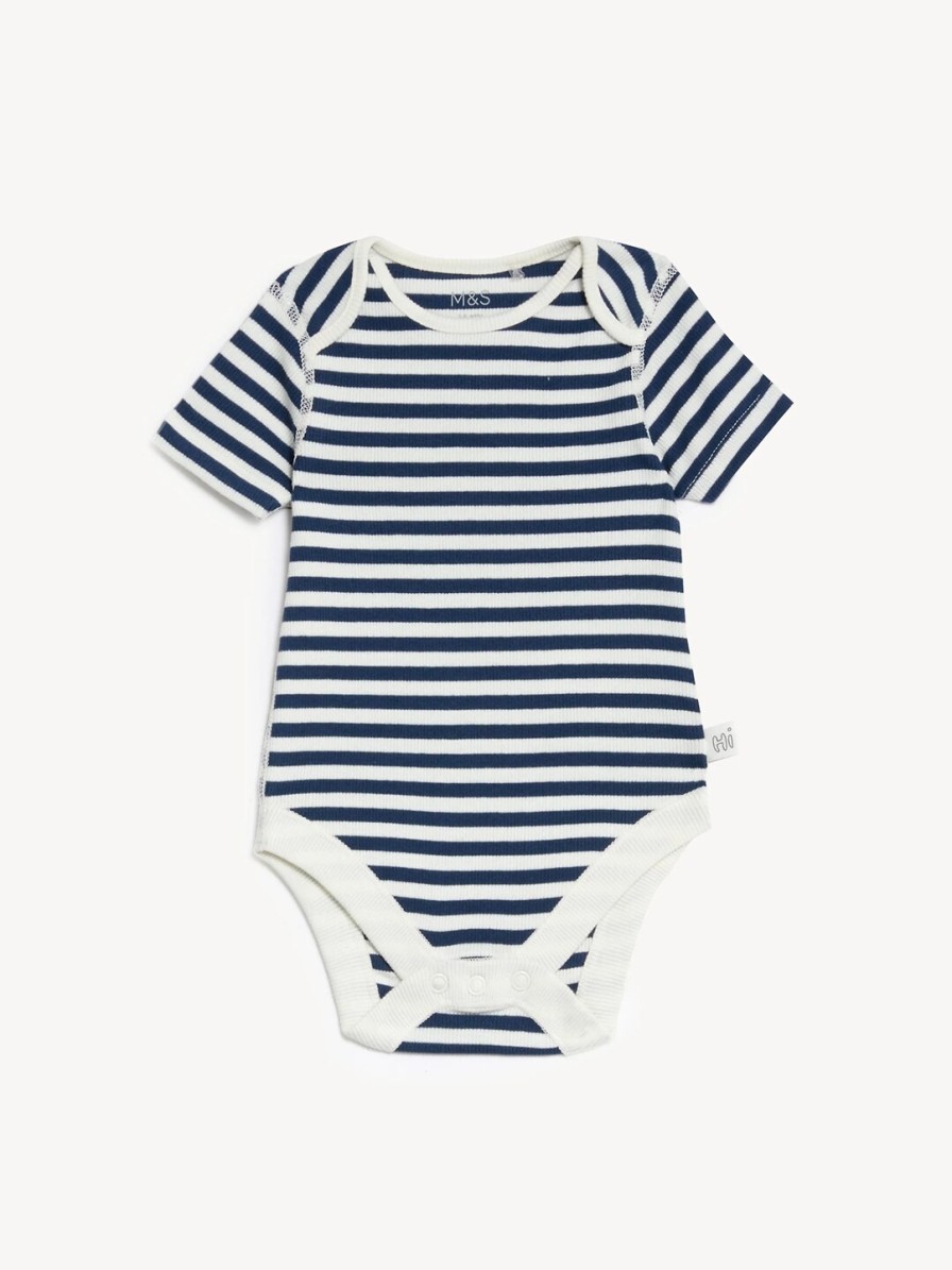 Kids Marks & Spencer Bodysuits | Buy Marks & Spencer Infant Girls Pack Of 3 Striped Bodysuit - Apparel For Girls