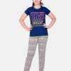 Kids BAESD Nightwear & Loungewear | Buy Baesd Girls Typography Printed Pure Cotton Night Suit - Apparel For Girls