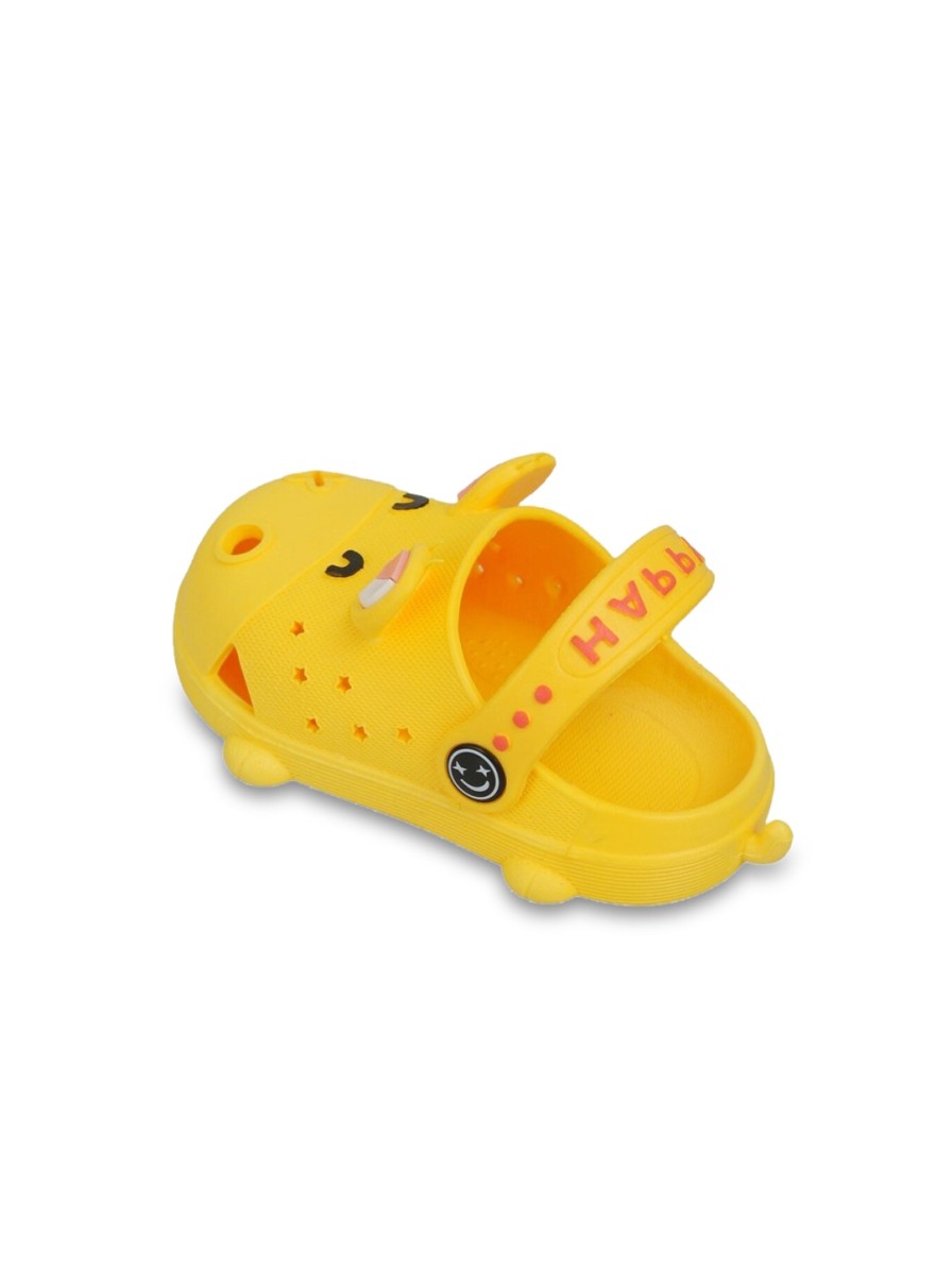 Kids Yellow Bee Flipflops | Buy Yellow Bee Kids Cute Animal Self Design Rubber Clogs - Footwear For Unisex Kids