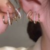 Women Shining Diva Fashion Earrings | Buy Shining Diva Fashion Gold Plated Crystals Ear Cuff - Accessories For Women