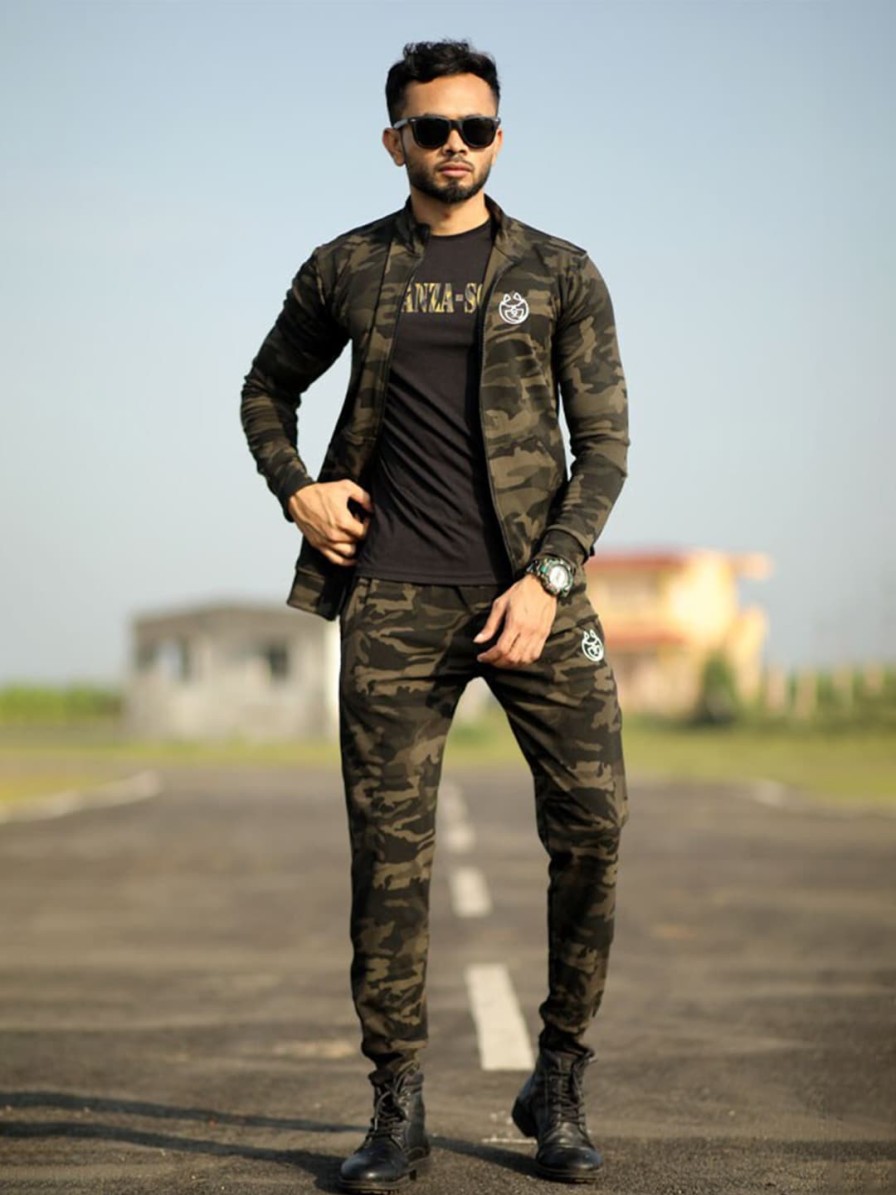 Men DANZA-SON Tracksuits | Buy Danza Son Camouflage Printed Tracksuits - Apparel For Men