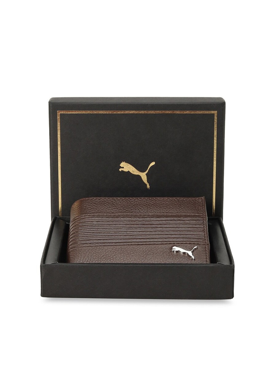 Men Puma Wallets | Buy Puma Textured Leather Cruise Wallets - Accessories For Unisex