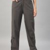 Women Orchid Hues Trousers & Capris | Buy Orchid Hues Women High Rise Easy Wash Pure Cotton Cargo Trousers - Apparel For Women