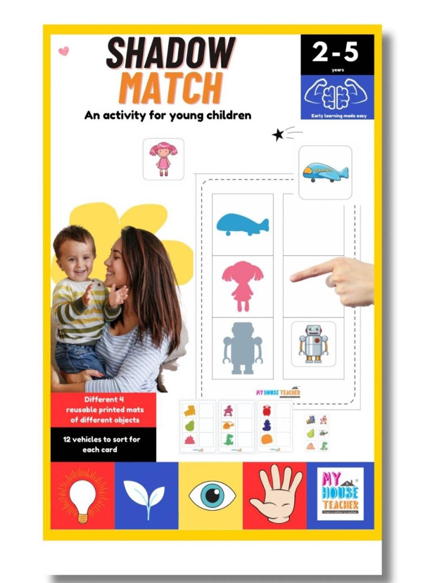 Kids My House Teacher Learning & Development | Buy My House Teacher Kids Shadow Matching Activity Busy Bag - Toys And Games For Unisex Kids