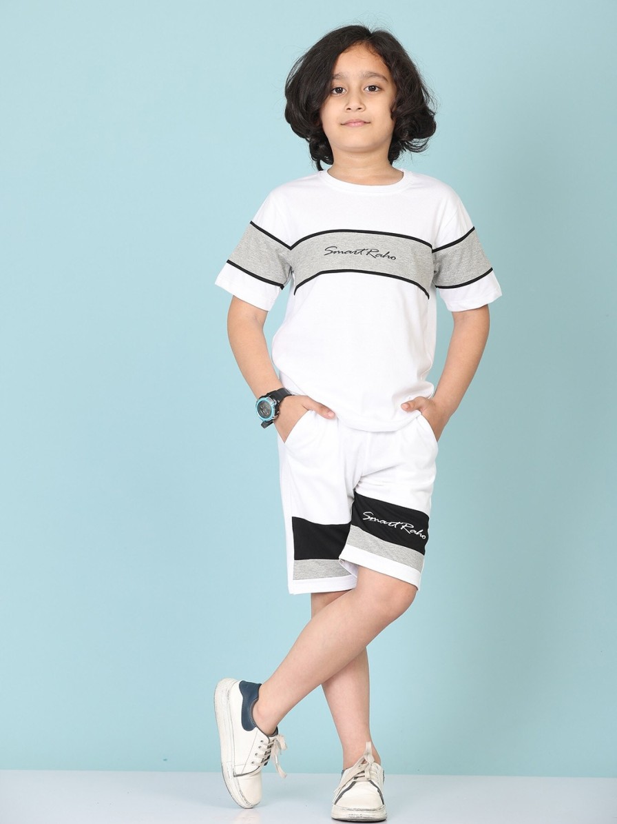 Kids SmartRAHO Clothing Sets | Buy Smartraho Boys Pure Cotton T Shirt With Shorts - Apparel For Boys