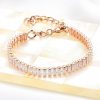 Women AMI Fashion Jewellery | Buy Ami Women Rose Gold Brass Cubic Zirconia Rose Gold Plated Wraparound Bracelet - Accessories For Women