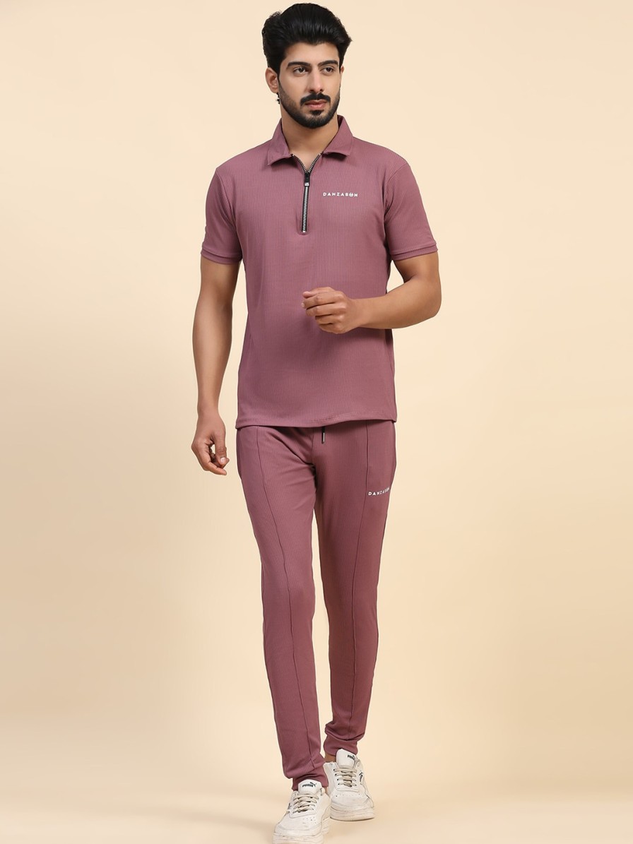 Men DANZA-SON Tracksuits | Buy Danza Son Polo Collar Mid Rise Tracksuit - Apparel For Men