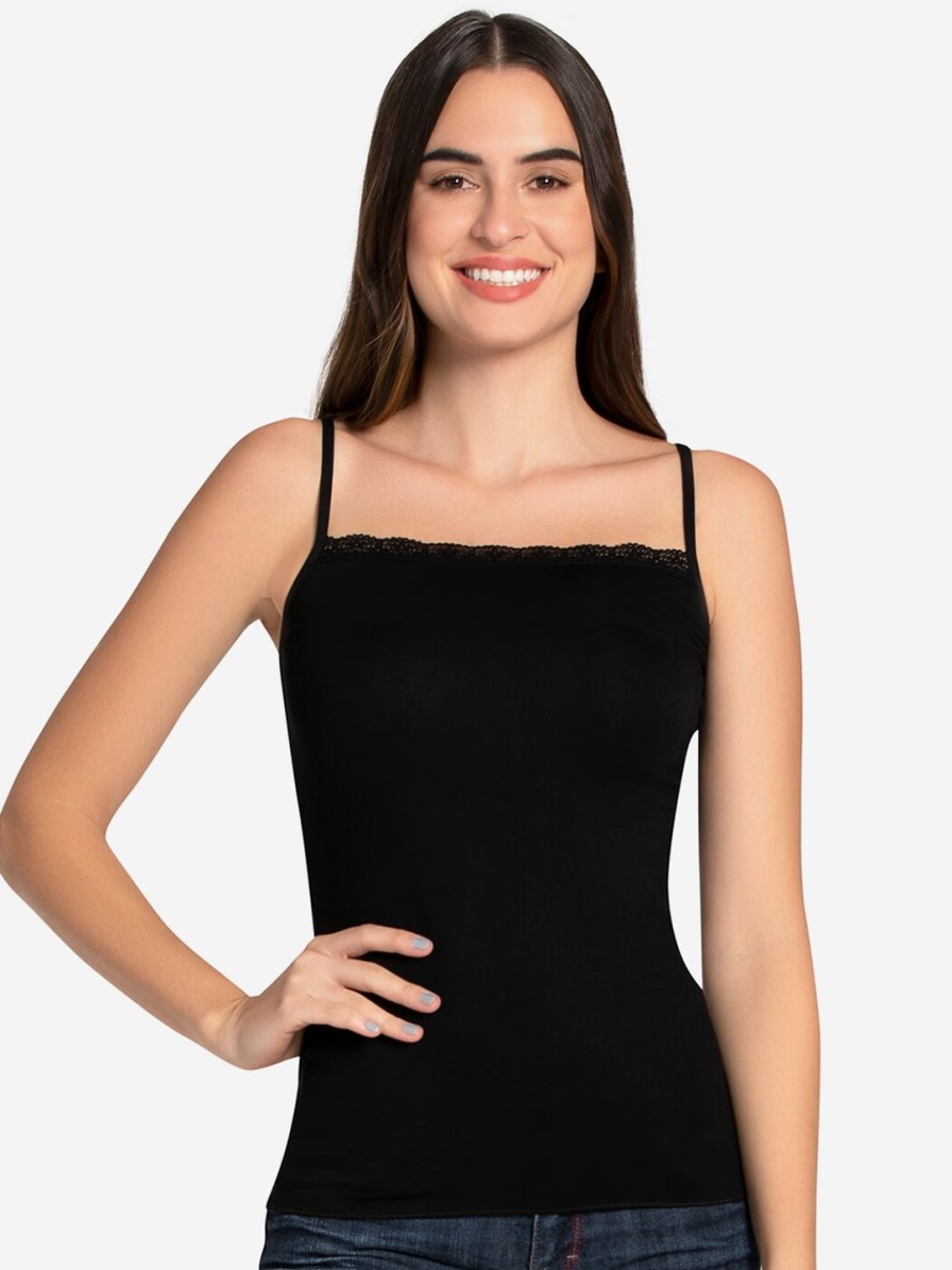 Women Amante Camisoles & Thermals | Buy Amante Women Black Solid Camisoles - Apparel For Women