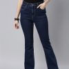 Women Roadster Jeans | Buy Roadster Women Navy Blue Bootcut Stretchable Jeans - Apparel For Women