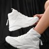 Women Roadster Casual Shoes | Buy The Roadster Lifestyle Co. Women White Mid Top Textured Basics Sneakers - Footwear For Women