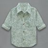 Kids A.T.U.N. Shirts | Buy A T U N Boys Sea Green Classic Floral Printed Casual Shirt - Apparel For Boys