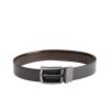 Men Louis Philippe Belts | Buy Louis Philippe Men Black & Brown Textured Reversible Leather Belt - Accessories For Men