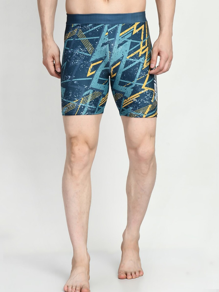 Men Lebami Swimwear | Buy Lebami Abstract Printed Slim Fit Swim Shorts - Apparel For Men