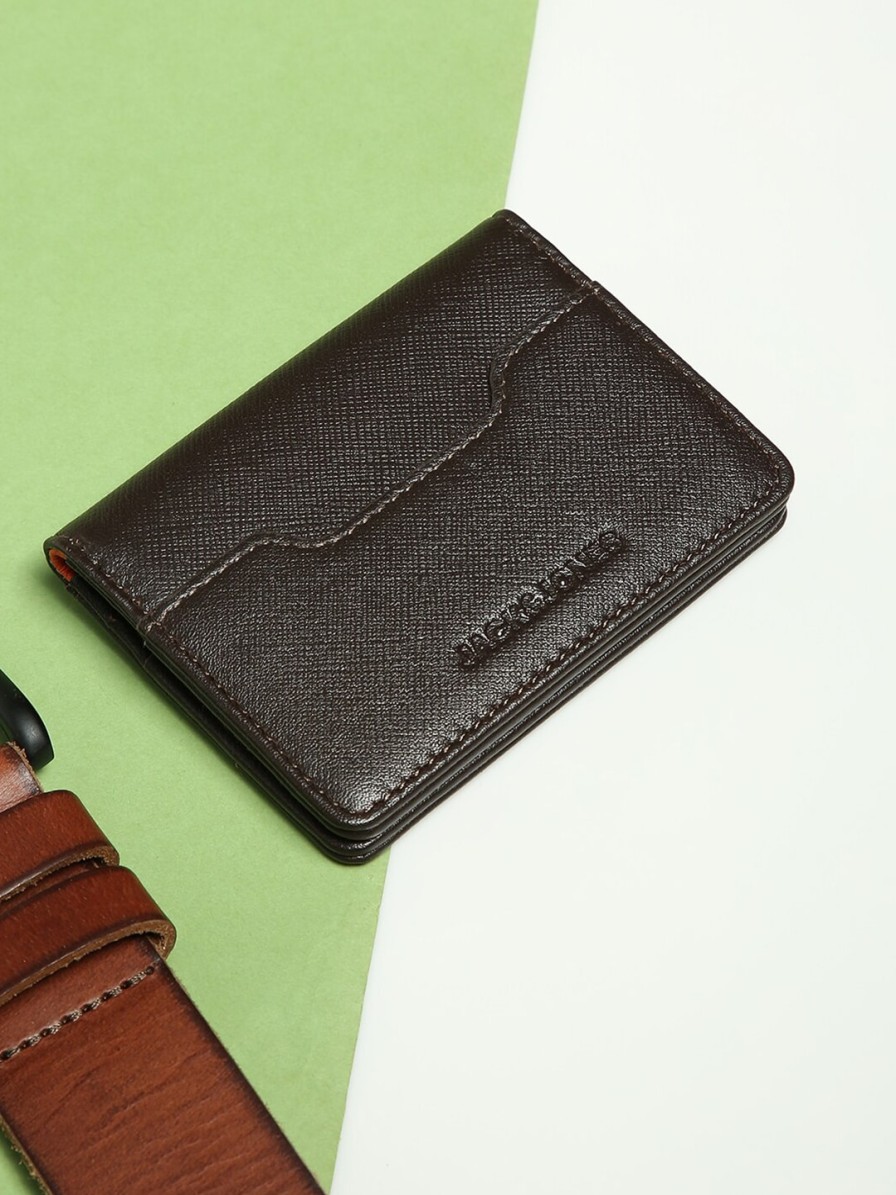 Men Jack & Jones Wallets | Buy Jack & Jones Textured Leather Two Fold Wallet - Accessories For Men