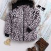 Kids Toonyport Jacket, Sweater & Sweatshirts | Buy Toonyport Girls Pink Black Printed Padded Jacket - Apparel For Girls