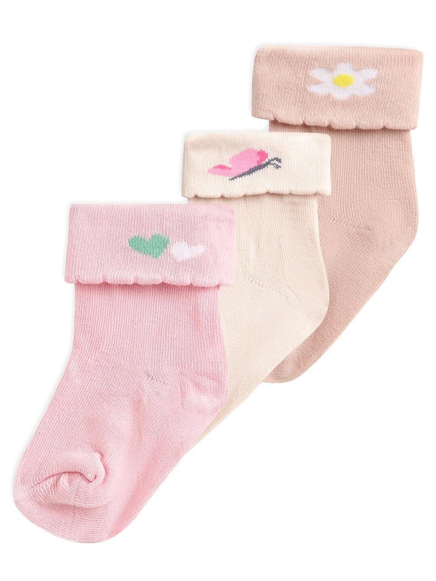 Kids MiArcus Socks | Buy Miarcus Girls Pack Of 3 Solid Cotton Socks - Accessories For Girls