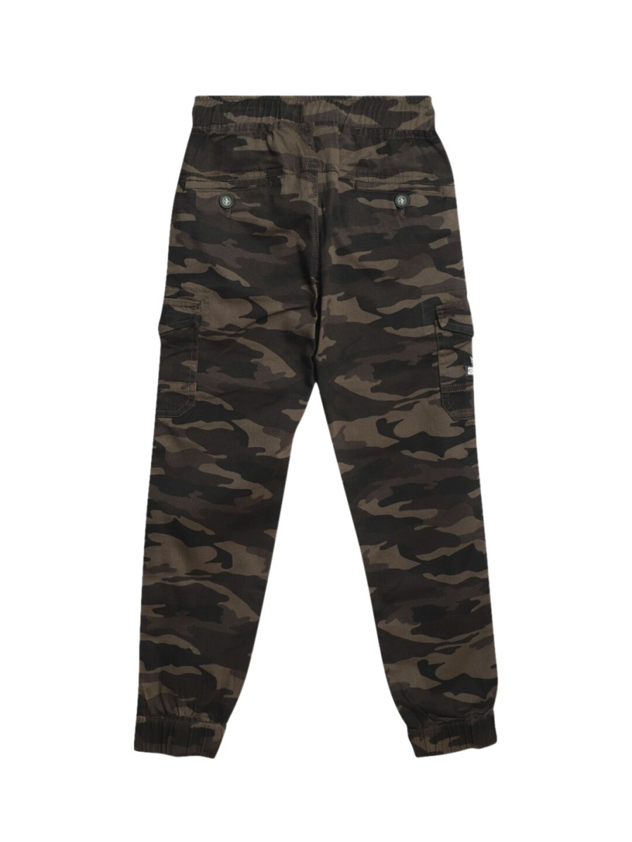 Kids Cantabil Trousers | Buy Cantabil Boys Camouflage Printed Mid Rise Joggers Trousers - Apparel For Boys