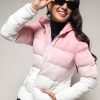 Women Campus Sutra Jackets | Buy Campus Sutra Ombre Hooded Windcheater Puffer Jacket - Apparel For Women