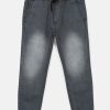 Kids Urbano Juniors Trousers | Buy Urbano Juniors Boys Grey Slim Fit Faded Denim Joggers - Apparel For Boys