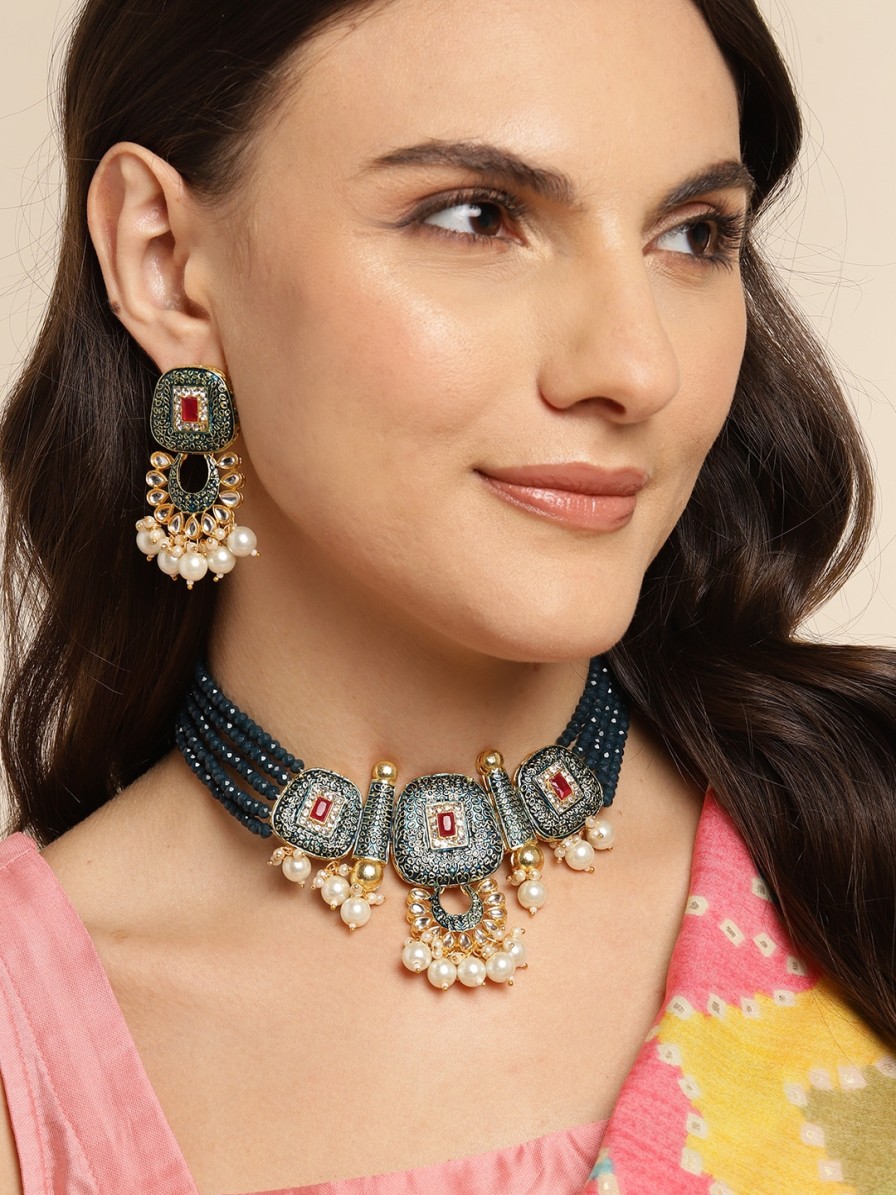 Women Anouk Fashion Jewellery | Buy Anouk Women Gold Plated Kundan Jewellery Set - Accessories For Women