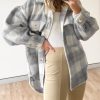 Women StyleCast Jackets | Buy Stylecast Women Grey Checked Longline Tailored Jacket - Apparel For Women